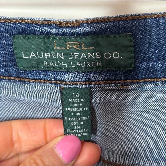 Lauren Ralph Lauren Modern Skinny Blue Jeans Size 14 - Picture 5 of 10